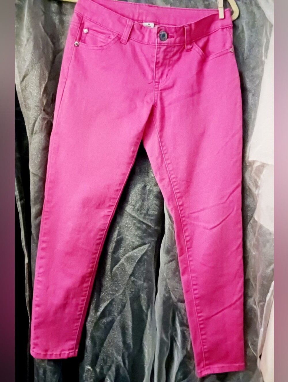 Skinny Stretchy Jeans in Bright Pink